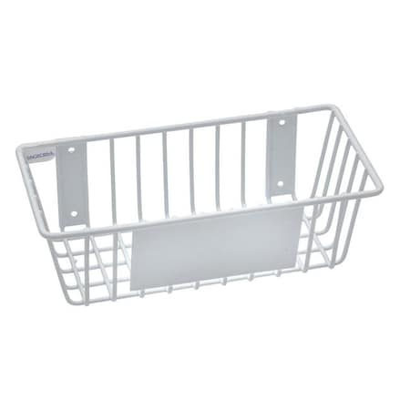 Vaser Designs 18 x 6 x 4 in.; Wire Basket - White VA748460
